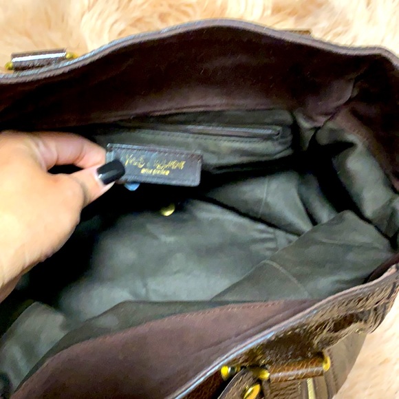 YSL tote in rich brown shiny in color - Picture 2 of 4